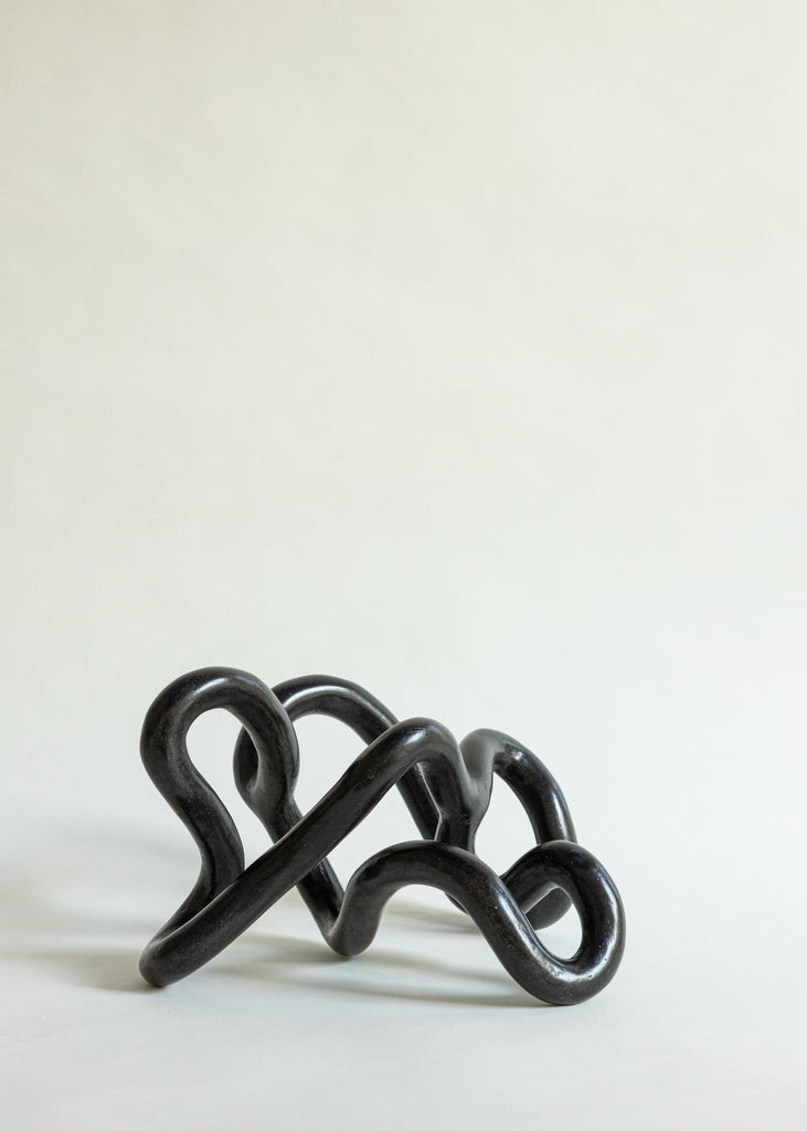Emeli Höcks Circular Black Sculpture Handmade Art 