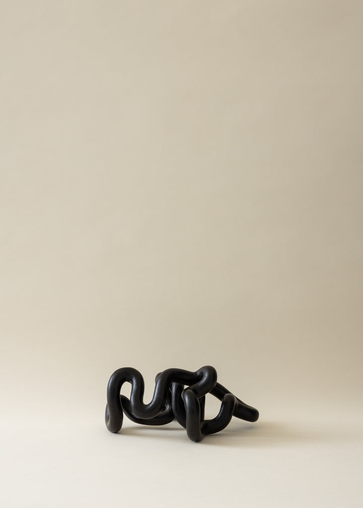 Emeli Höcks Circular Handmade Sculpture Unique Black Artwork