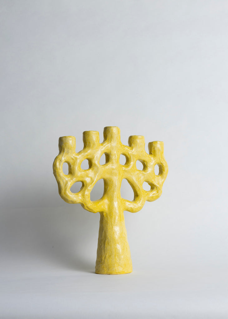 Emelie Thornadtsson Candelabra Sculpture Handmade Unique Candle Holder Ceramic 