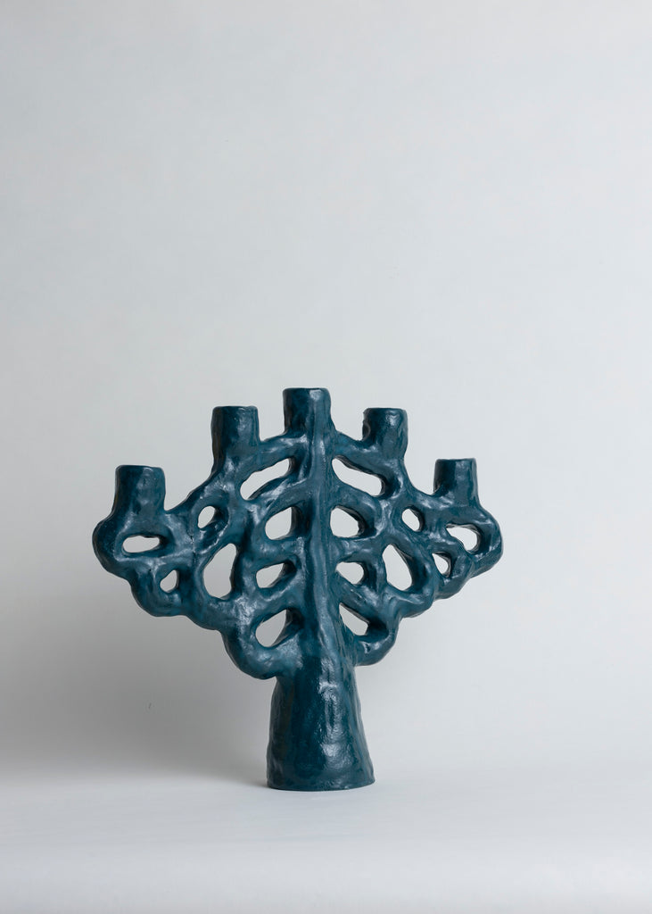 Emelie Thornadtsson Candelabra Sculpture Handmade Unique Candle Holder Artwork Ceramic 