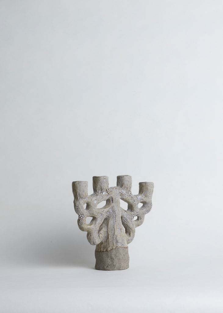 Emelie Thornadtsson Candelabra Sculpture Unique Candle Holder Artwork Ceramic Art  Handmade 