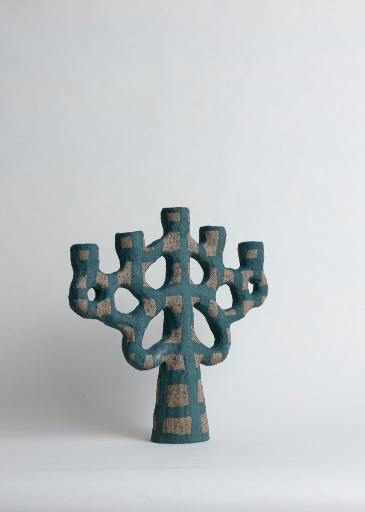 Emelie Thornadtsson Candelabra Sculpture Handmade Unique Candle Holder Artwork Ceramic  