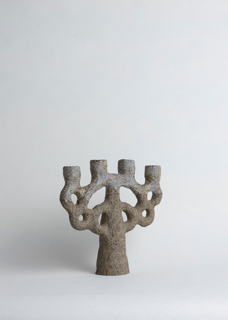  Emelie Thornadtsson Candelabra Sculpture Handmade Unique Candle Holder Ceramic Art 