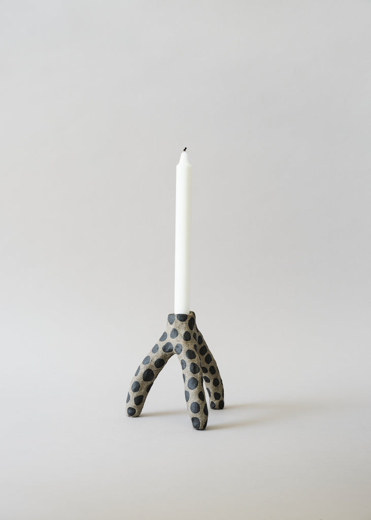 Emelie Thornadtsson Dotted Candle Holder Handmade Artwork