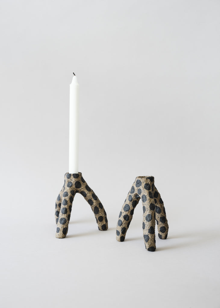 Emelie Thornadtsson Dotted Candle Holder Handmade Artwork