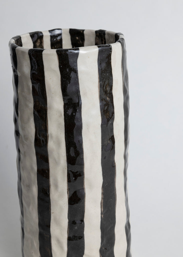 Emelie Thornadtsson Striped Vase Handmade Unique Artwork Unique Ceramic Art