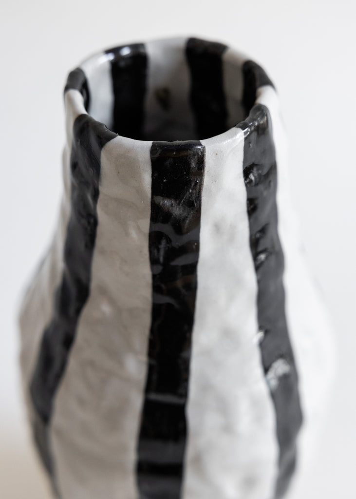 Emelie Thornadtsson Stripes Vase Handmade Unique Sculpture