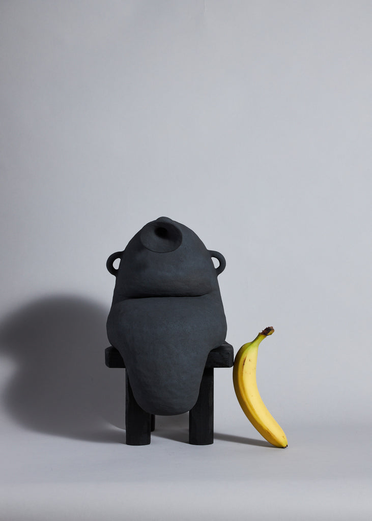 Fanny Ollas Vase Sculpture Gloomy Handmade Unique Artwork
