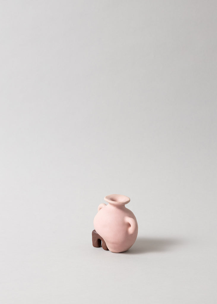 Fanny Ollas Handmade Pink Mini Vase Unique Art Piece