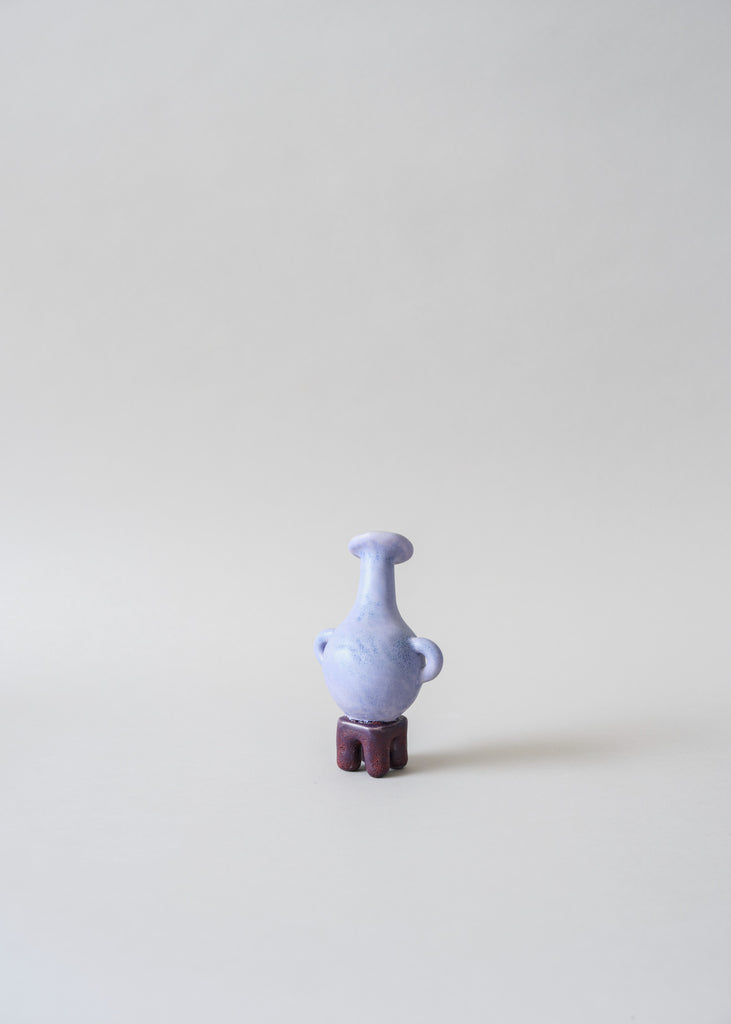 Fanny Ollas Mini Vase Ceramics Handmade Sculpture Purple 