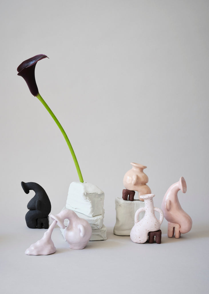 Fanny Ollas Mini Vases Artworks Ceramic Art Handmade Unique Sculptures 