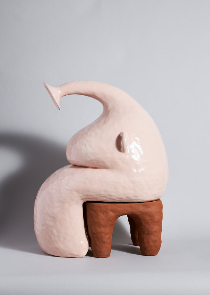 Fanny Ollas Sit Tight Artwork Handmade Sculpture Vase Ceramic Art Unique