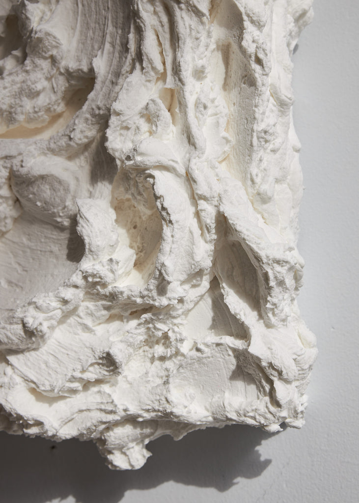 Florencia Rojas Spume White Wall Art Handmade Artwork Textured Mixed Media