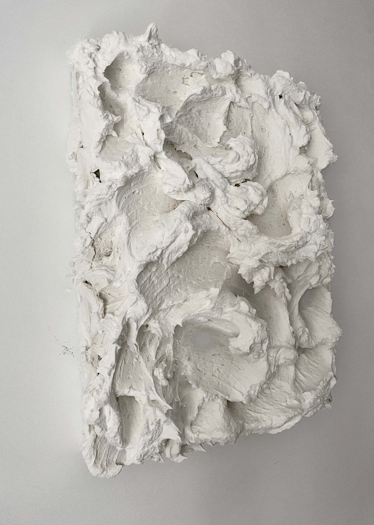 Florencia Rojas Spume White Artwork Wall Art Handmade 
