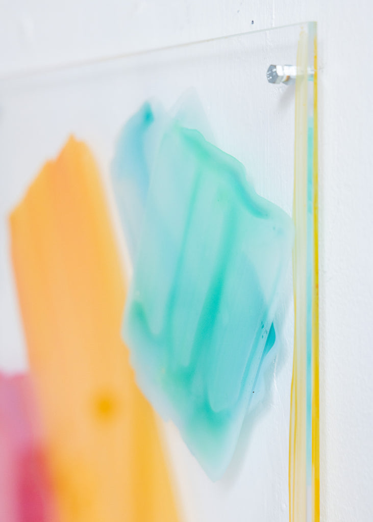 Giulia Cairone A Brief Moment Handmade Artwork Unique Wall Art Plexiglass Contemporary Colourful 