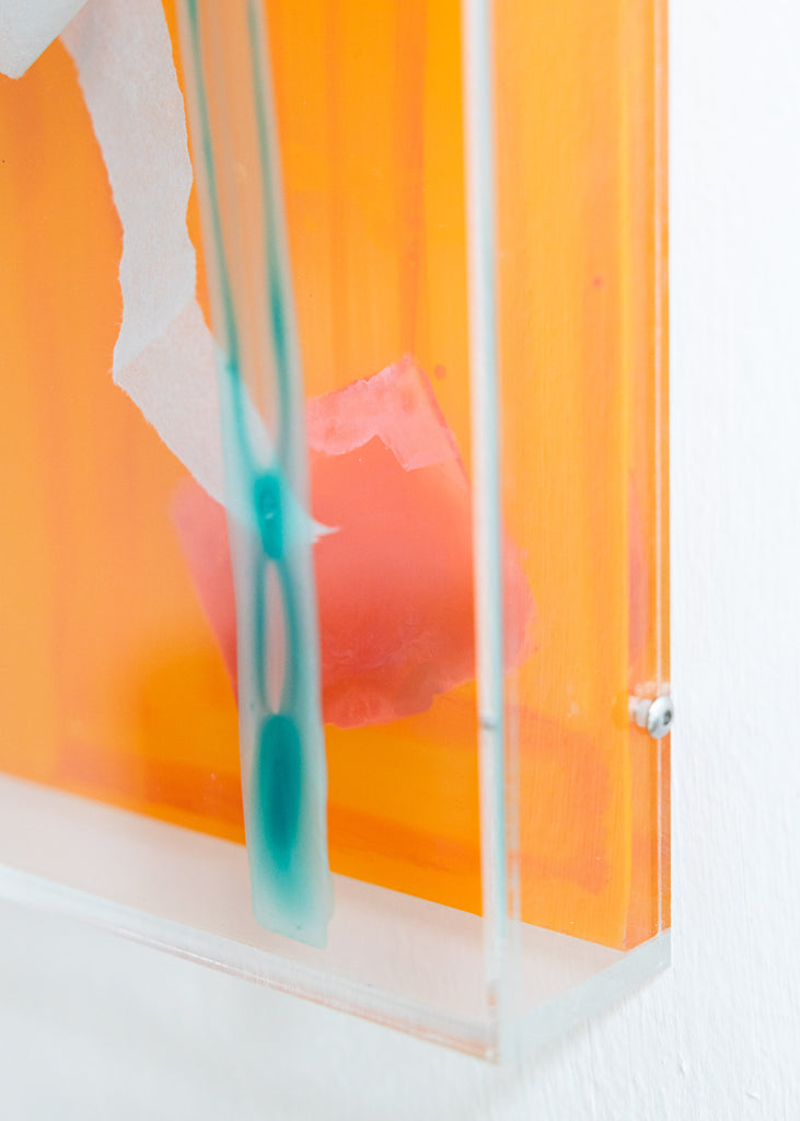 Giulia Cairone A Brief Moment Handmade Unique Wall Art Plexiglass Contemporary Colourful Orange The Ode To