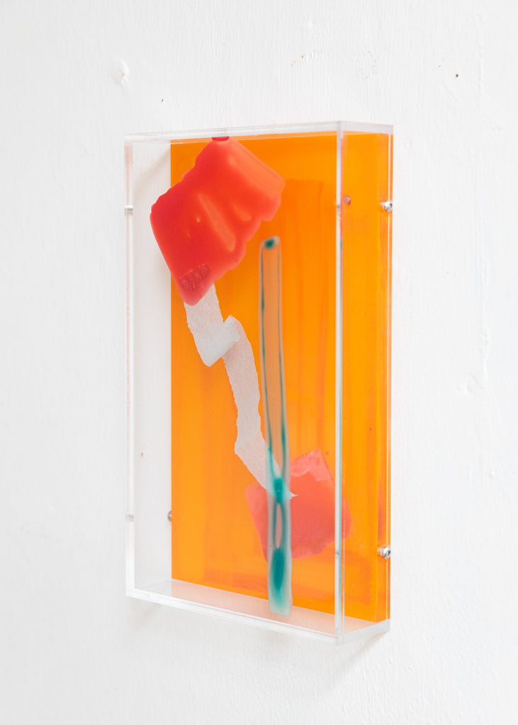 Giulia Cairone A Brief Moment Unique Wall Art Plexiglass Contemporary Painting Colourful Orange The Ode To Gallery