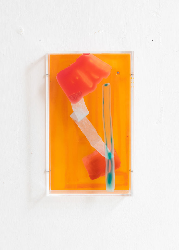 Giulia Cairone A Brief Moment Unique Wall Art Plexiglass Contemporary Painting Colourful Orange The Ode To