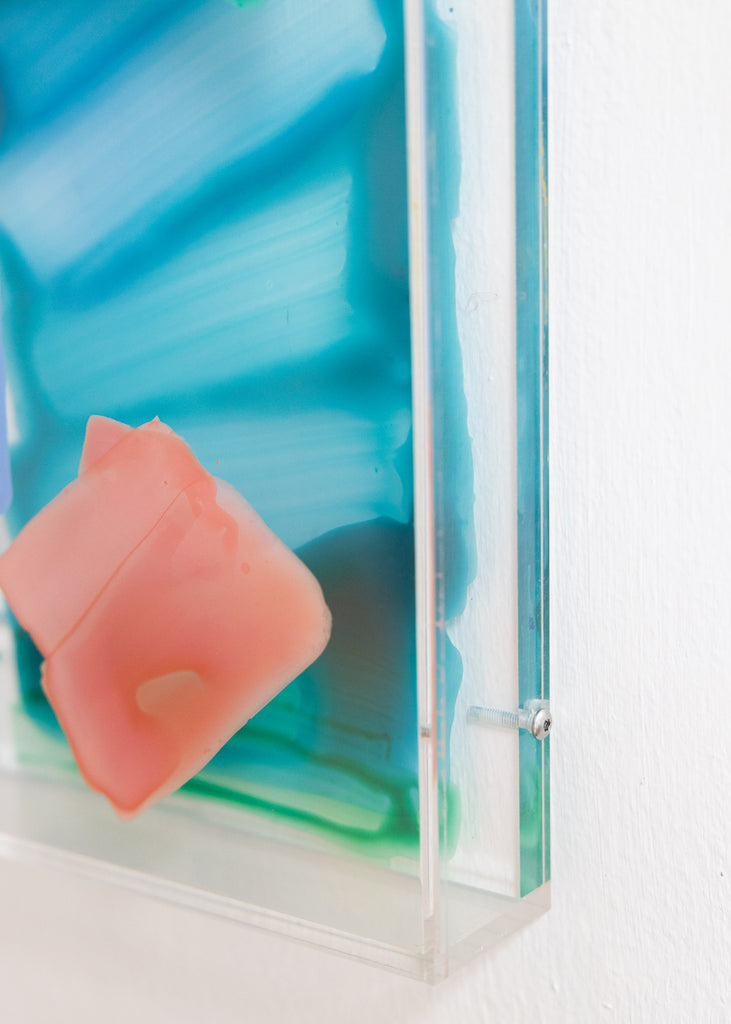Giulia Cairone A Brief Moment Handmade Unique Wall Art Plexiglass Contemporary Colourful  Blue  Pink 