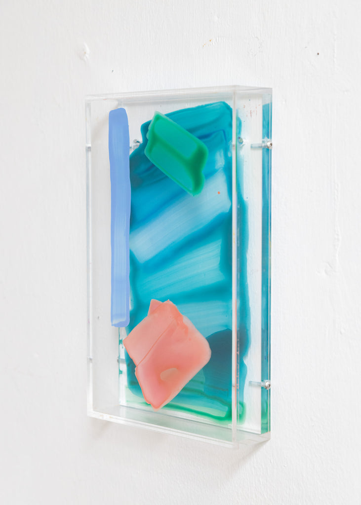 Giulia Cairone A Brief Moment Handmade Unique Wall Art Plexiglass Painting Colourful  Blue The Ode To Art Gallery
