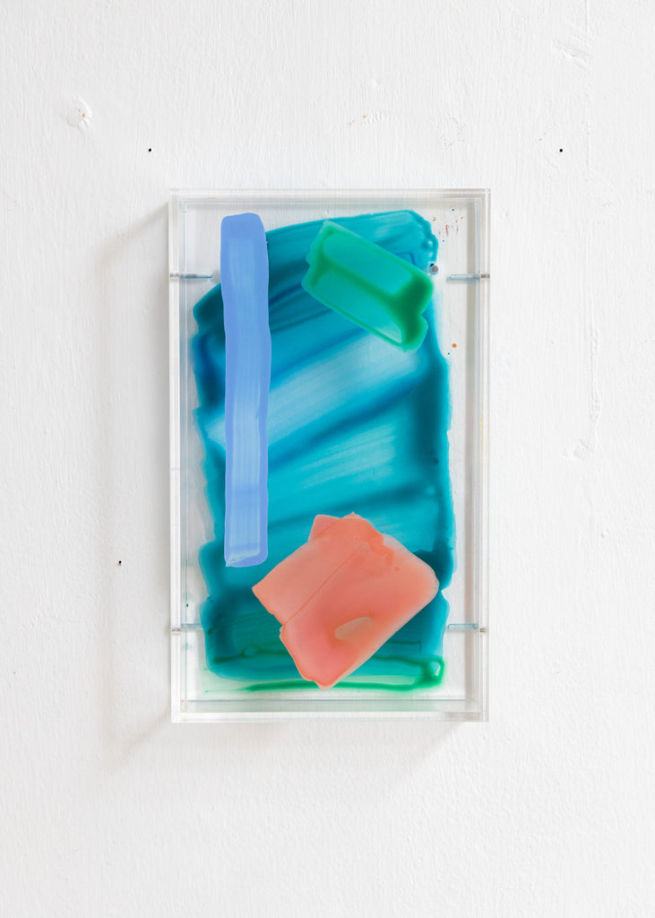 Giulia Cairone A Brief Moment Handmade Unique Wall Art Plexiglass Contemporary Painting Colourful  Blue 