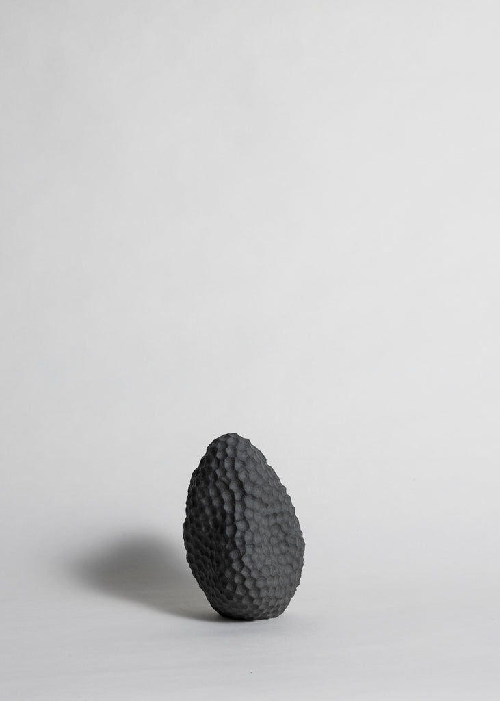 Hanna Henio Soft Rock Black Sculpture Artwork Handmade Art Unique Contemporary Minimalism 