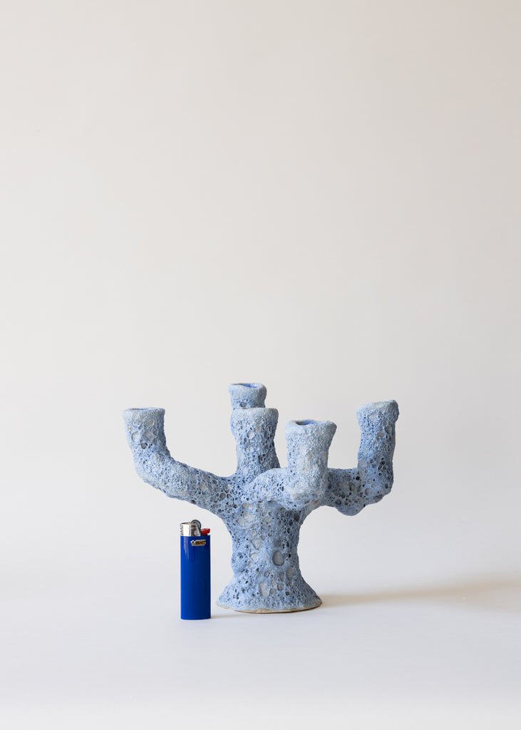 Hanna Hjalmarsson Crater Candelabra Handmade Artwork Ceramic Unique Sculpture