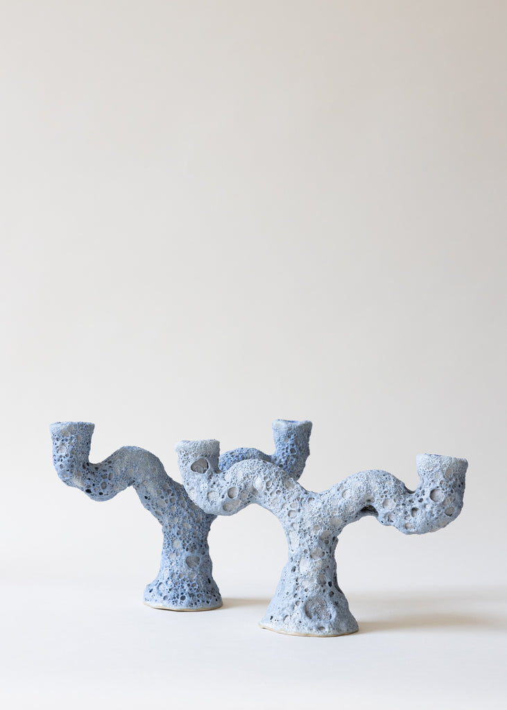 Hanna Hjalmarsson Crater Candelabra Handmade Artwork Ceramic Candle Holders The Ode To Art Gallery Unique 