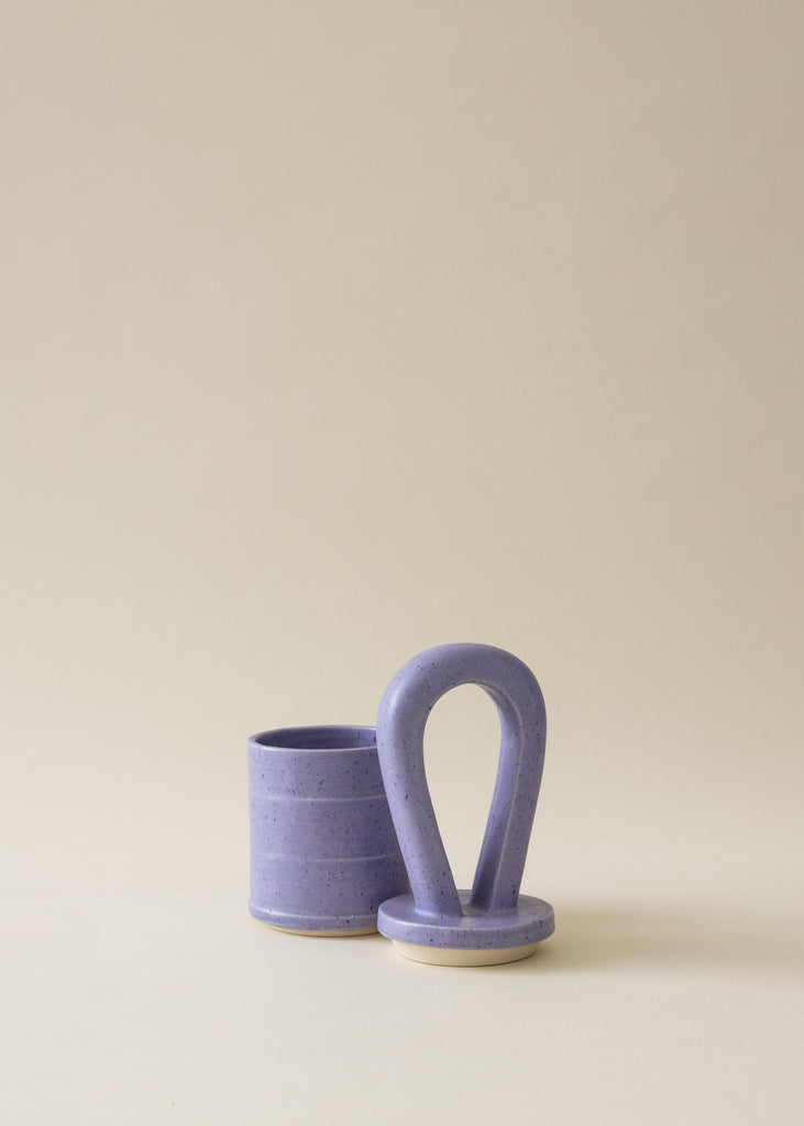 Hanna Whitehead Purple Jar Ceramic Artwork Dialog Sculpture