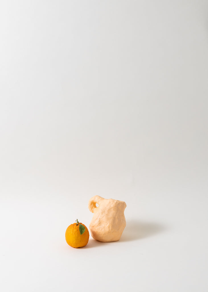 Jess Piddock Orange Mini Sculptural Vase Bumpy Handmade Unique Artwork