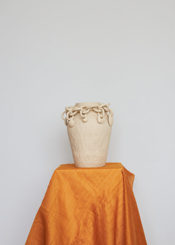Josefina Feurst Shell Chain Vase Handmade Artwork Unique