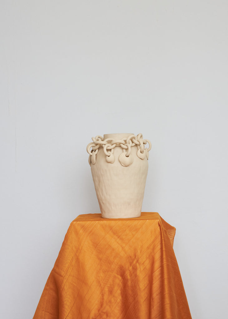 Josefina Feurst Shell Chain Vase Handmade 