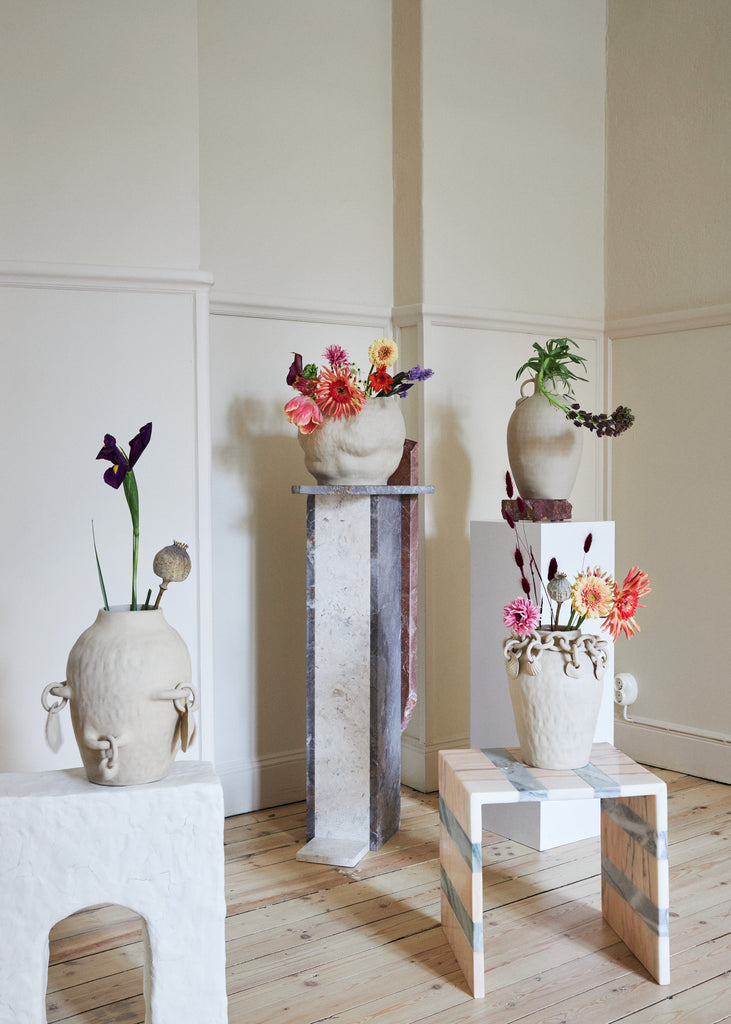 Josefina Feurst Shell Chain Vase Handmade Unique 