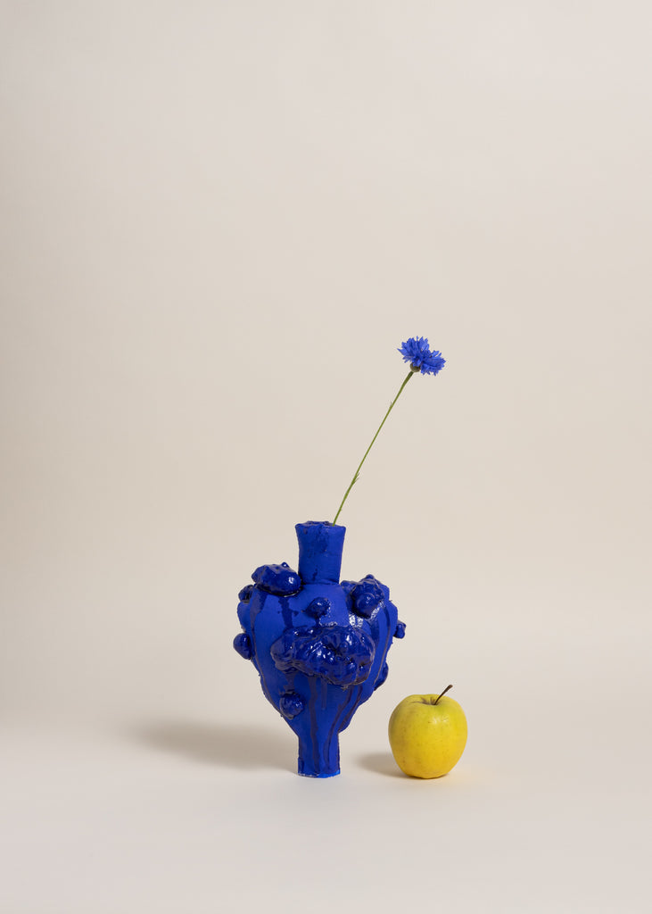 Julia Olanders Betweenness Vessel Handmade Artwork Vase Sculpture Art Unique Contemporary Blue 