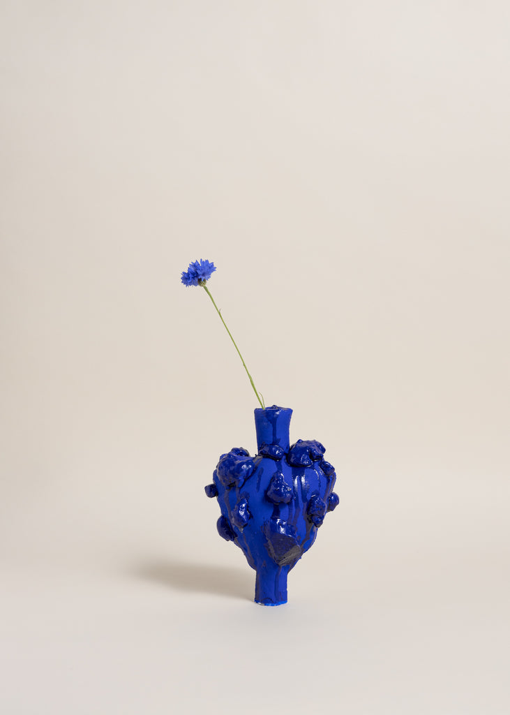 Julia Olanders Betweenness Vessel Unique Handmade Blue Artwork Vase Sculpture Art Unique  