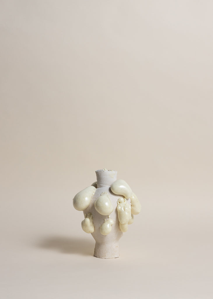 Julia Olanders Betweenness Vessel White Handmade Artwork Vase Sculpture Art Unique