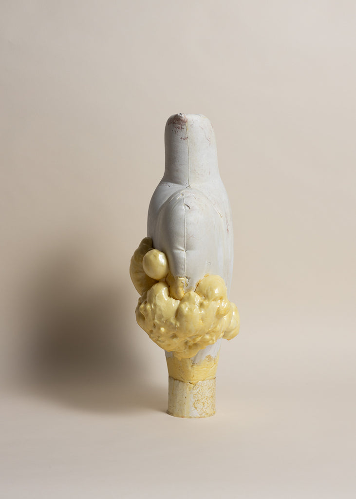 Julia Olanders Betweenness Vessel Handmade Artwork Vase Sculpture Unique Contemporary Yellow 