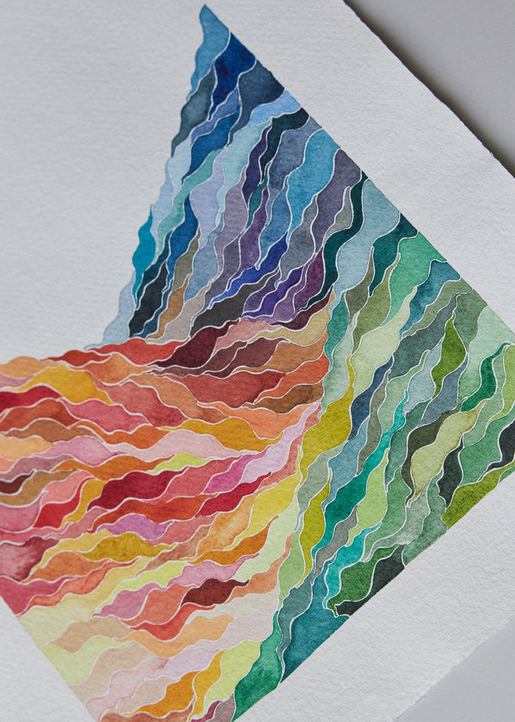 Julie Fitzpatrick Landscape Studies Artwork Handmade Original Painting Unique Watercolour