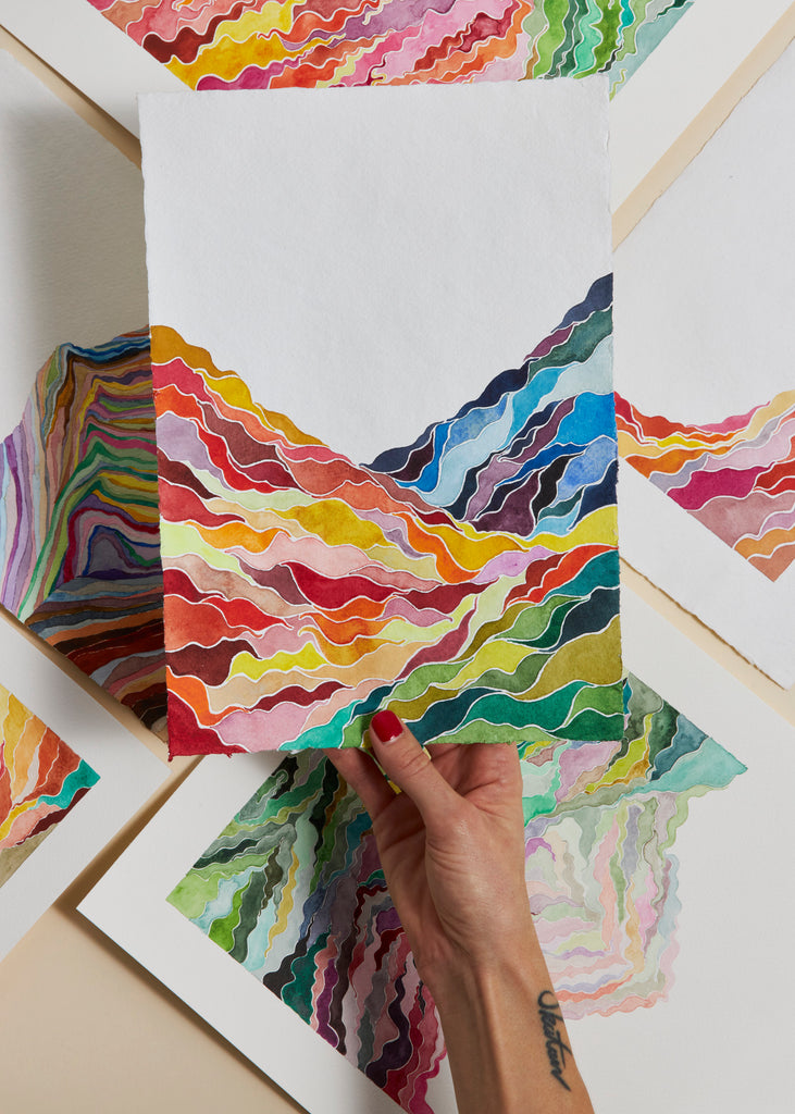 Julie Fitzpatrick Landscape Studies Painting Handmade Unique Art Wall Art 
