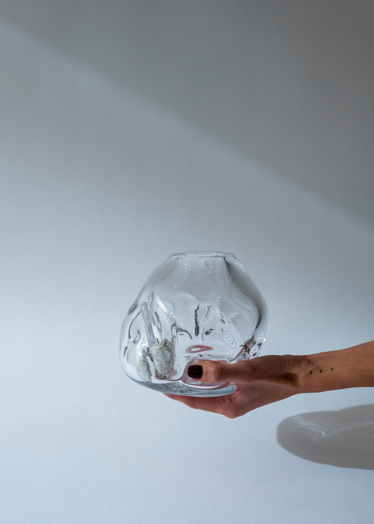 Kassandra Widmark Utas Glass Vase Alumini Bubble Hand