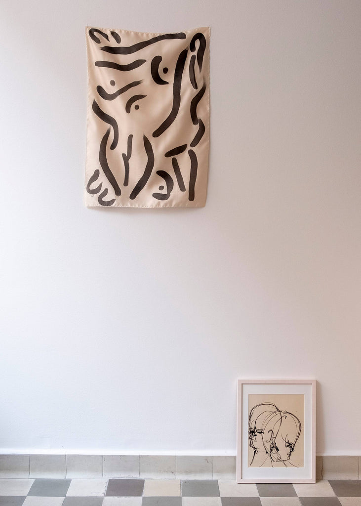 Kassandra Widmark Utas silk handmade painting