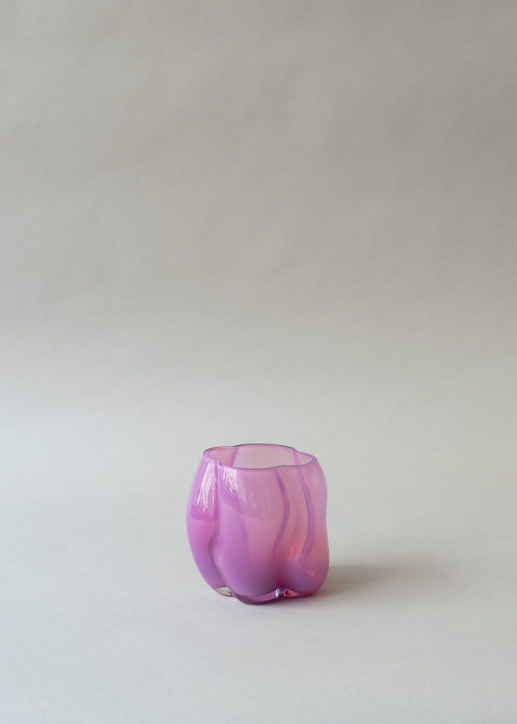 LACC pink Soba glass vase
