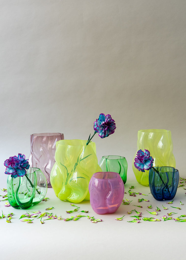 LACC mouth-blown glass vases