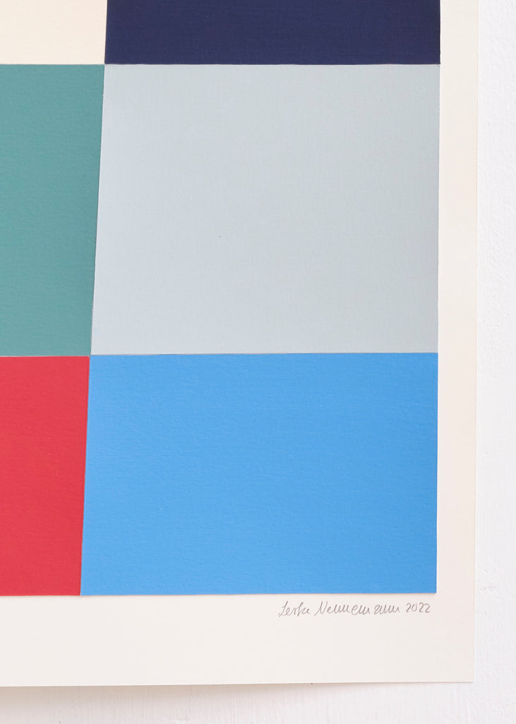 Lerke Nennemann Color studies Handmade Collage Painting Artwork Wall Art 