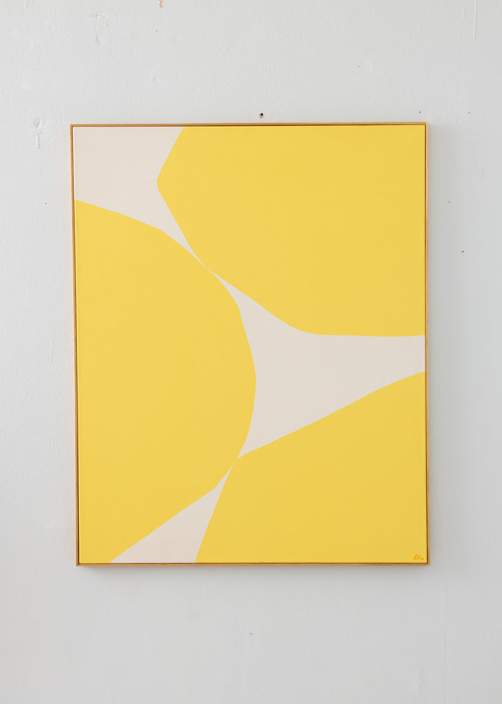 Lerke Nennemann Jaune 08 Handmade Painting Artwork Unique Wall Art Abstract