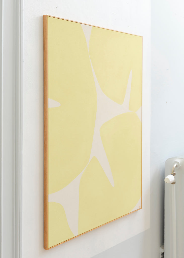 Lerke Nennemann Jaune VI Shapes Artwork Handmade Painting Wall Art