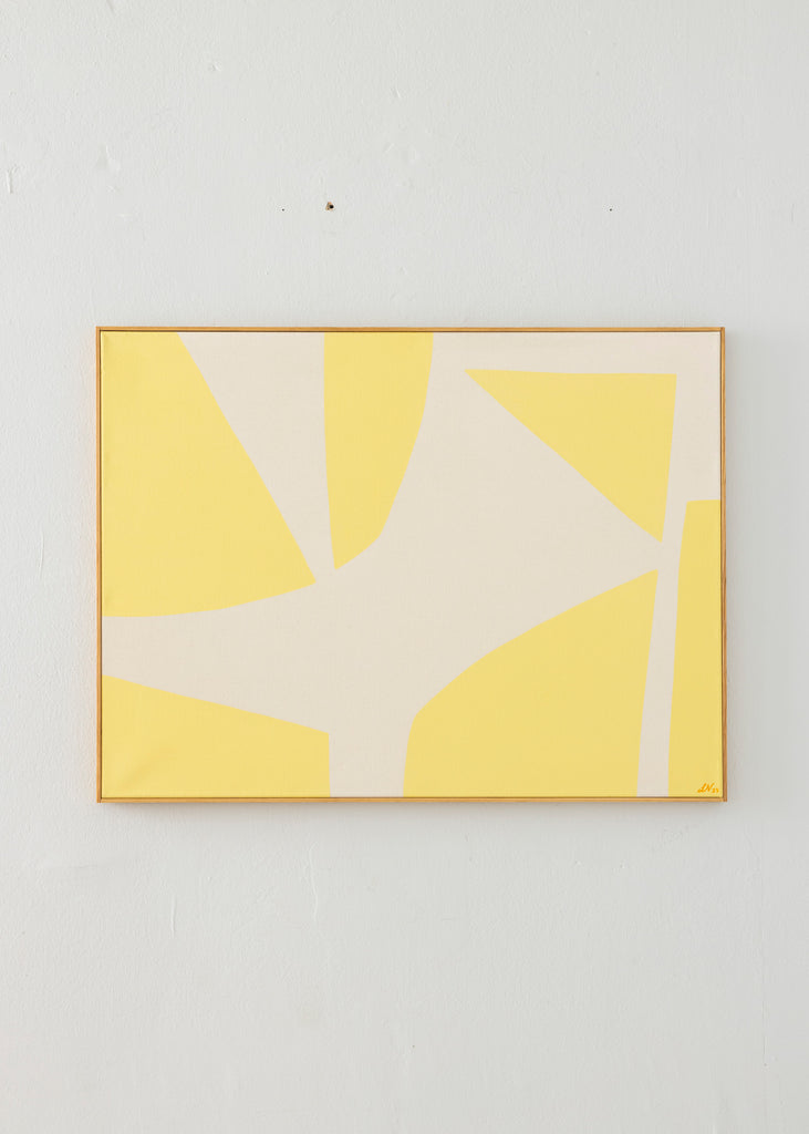 Lerke Nennemann Jaune NO.XII Handmade Abstract Yellow Artwork 