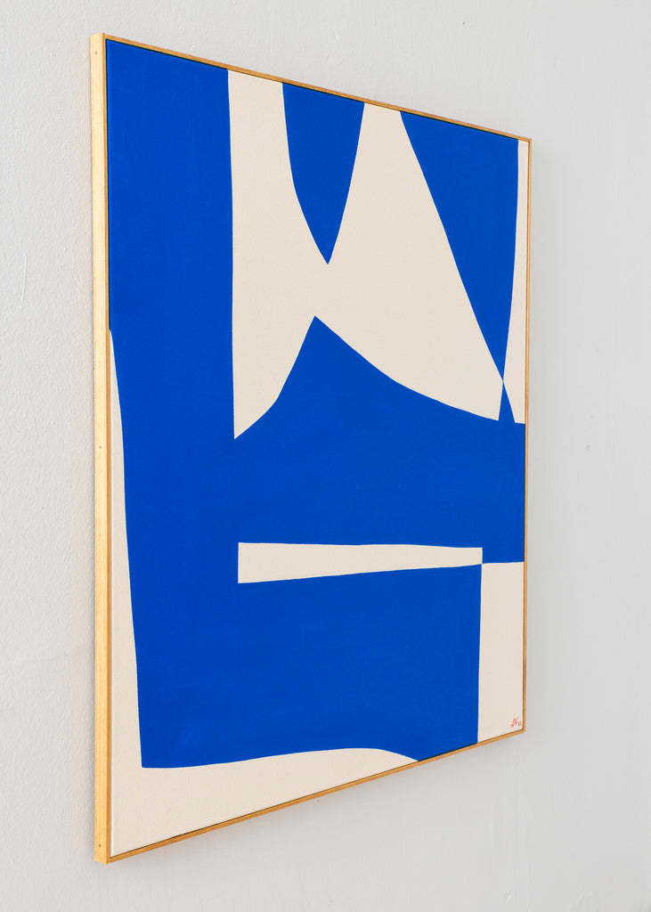 Lerke Nennemann Painting The Blue One No.III Handmade Artwork Abstract Original Wall Art