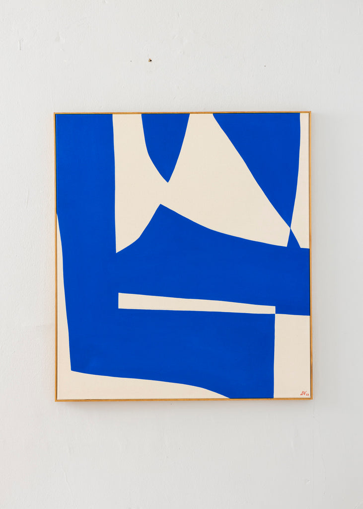 Lerke Nennemann Painting The Blue One No.III Handmade Artwork Abstract Original Art