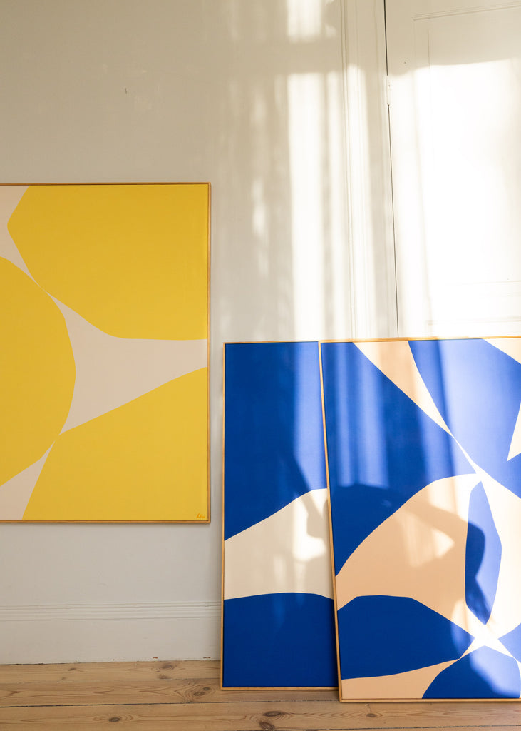 Lerke Nennemann The Blue One 1 Handmade Unique Abstract Artworks 